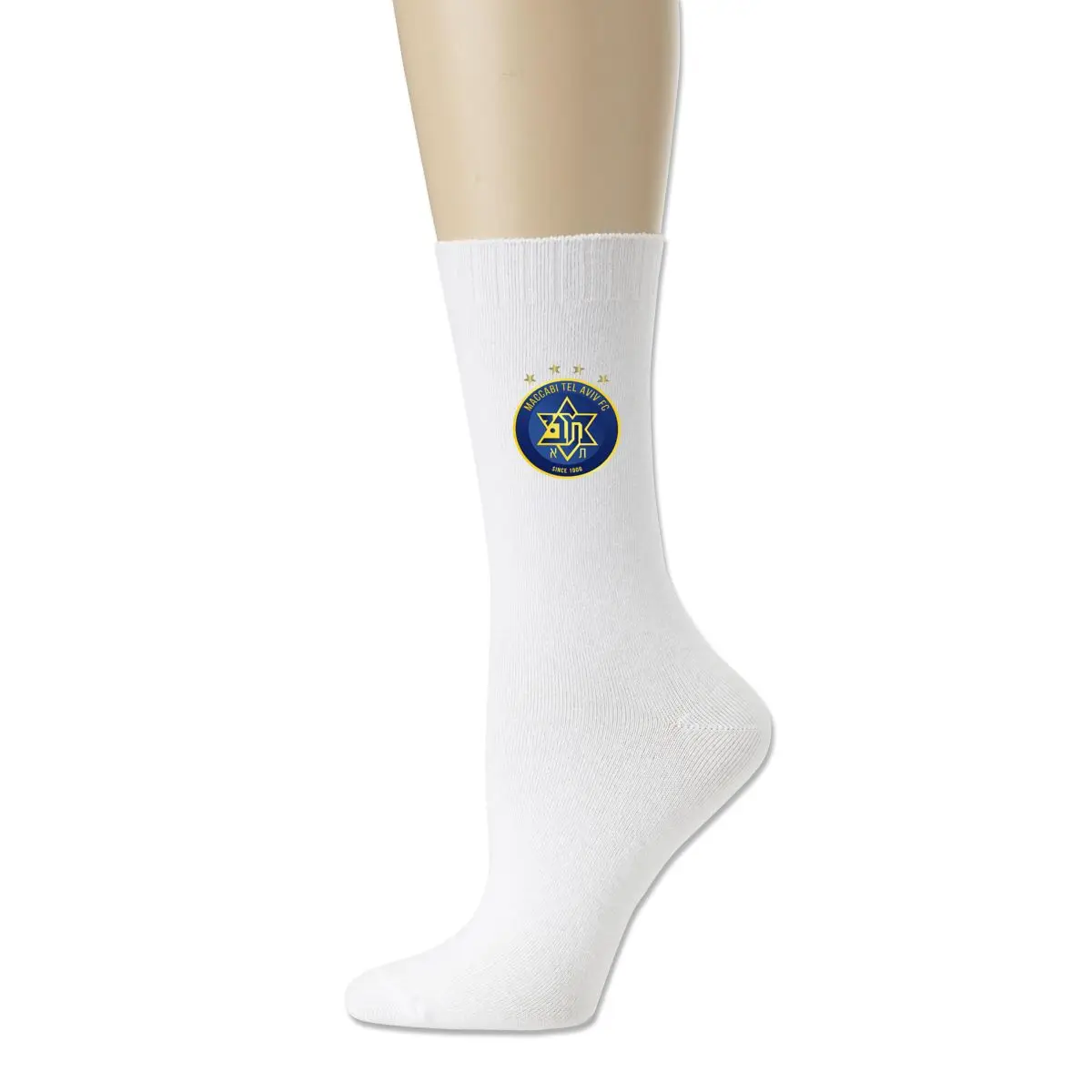

Israel Maccabi Tel Aviv Fc Athletic Cotton Socks Moisture Wicking Heavy Cushion Cozy Crew Socks Running Socks