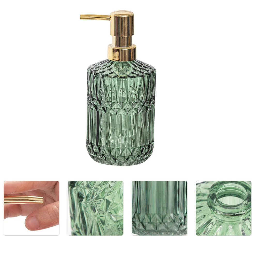 

1Pc European Style Hand Soap Sprayer Glass Soap Dispenser With Pump