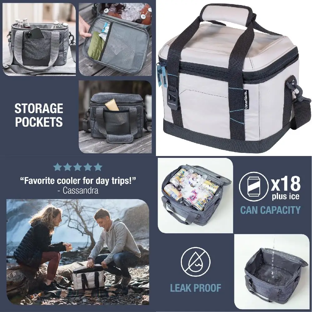 

Elegant Blue&Cream 24L Cooler with Adjustable Shoulder Strap - Perfect Outdoor Picnic Companion for Luxury Seaside Trips.