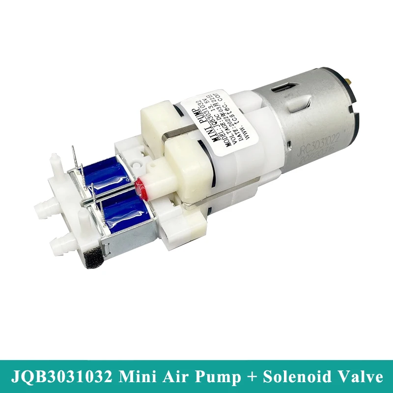 

JQB3031032 Mini Air Pump Diaphragm Pump + Solenoid Valve DC 5V-13.5V 12V Car Seat Inflation Pump Oxygen Pump for Aquarium Tank