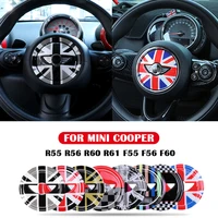 car steering wheel center 3d dedicated sticker for mini cooper r55 r56 r60 r61 f55 f56 f60 clubman countryman accessories