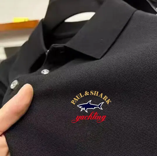 Мужская крутая и популярная легкая роскошная рубашка поло модный корейский