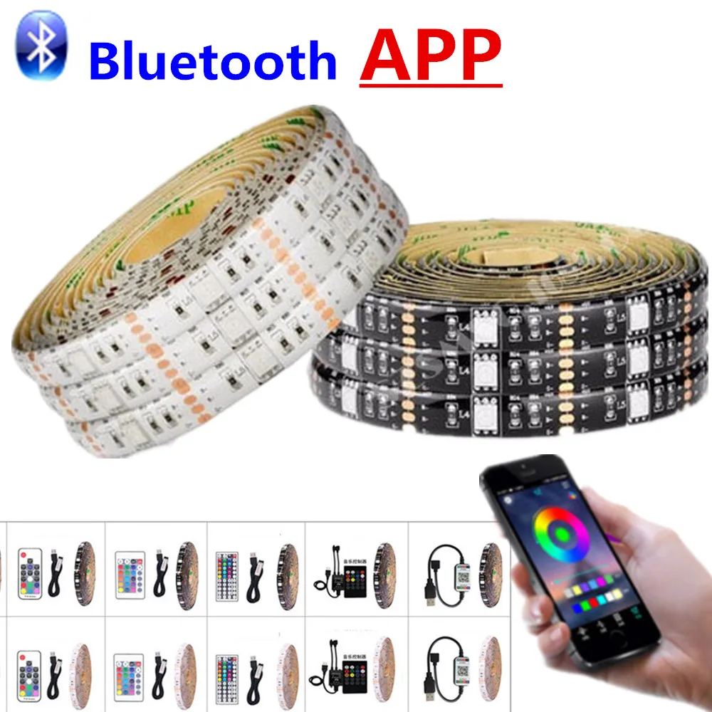 

Christmas USB LED Strip Light Waterproof LED Lights 5V RGB 5050SMD for Room Decoration TV Background Lighting Bluetooth Control