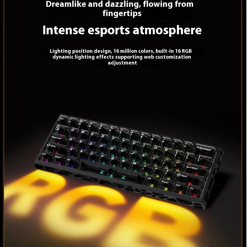 GANSS G61 MAG HE Проводная магнитная игровая механическая клавиатура Полый алюминий RT0,01 мм 8K 0,125 мс с задержкой и быстрым триггером Проводная клавиатура (art.: 3920d14d2cd48) - 3920d14d2cd48