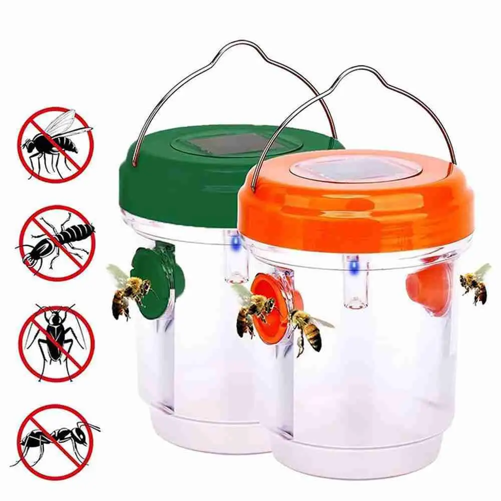 

Ловушка уличная с питанием от солнечной батареи, ловушка для подвешивания фруктов, ловушка для мух с двойным управлением входным сигналом, ...