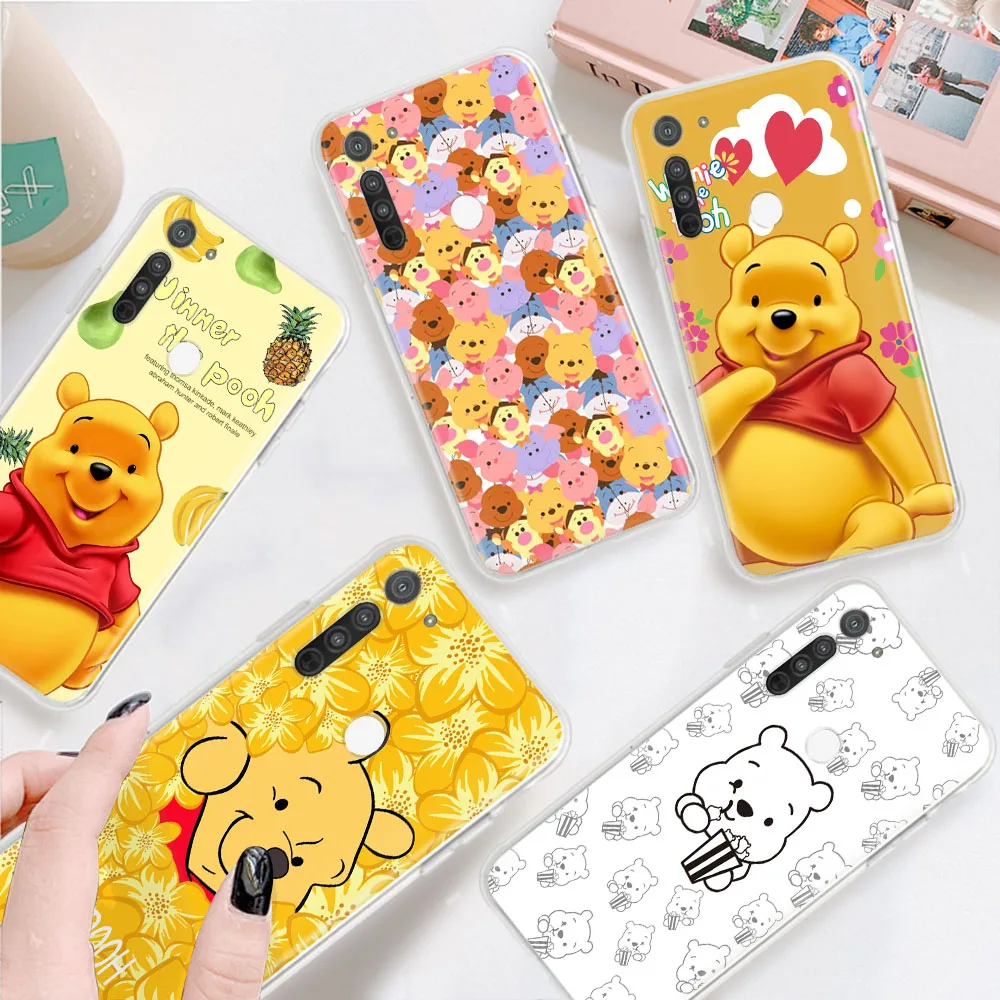 Мягкий прозрачный чехол Winnie the Pooh для Motorola Moto E5 Play GO E6 E6S E6I E7 E7I Power E20 E30 E40 G6 Plus
