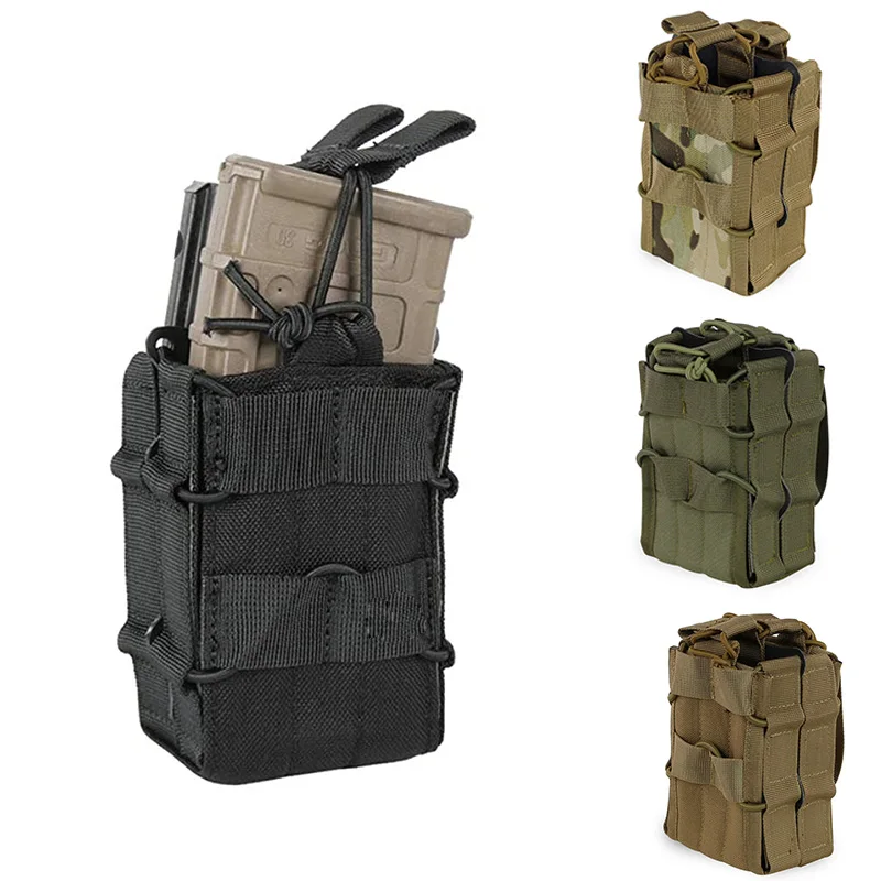 

Tactical Molle Magazine Pouch 7.62/5.56mm M4 AK Rifle Mag Bag Double Layer Storage Bag Airsoft Hunting Accessories Pocket