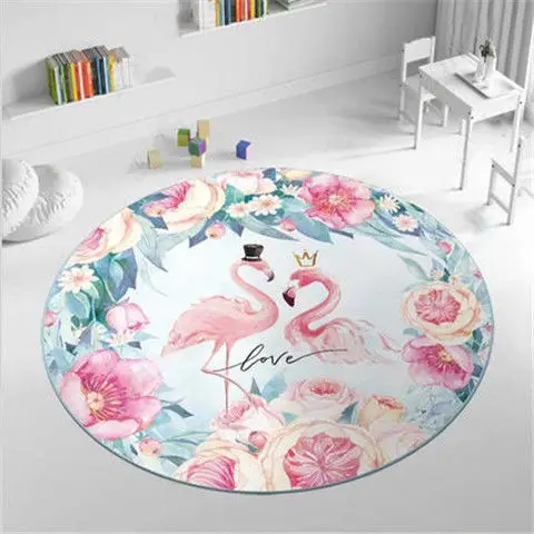 

Round Carpet Nordic Hanging Basket Mat Computer Chair Floor Mat Rug for Bedroom Bedside Blanket Coffee Table Mat Circle Rug Mat