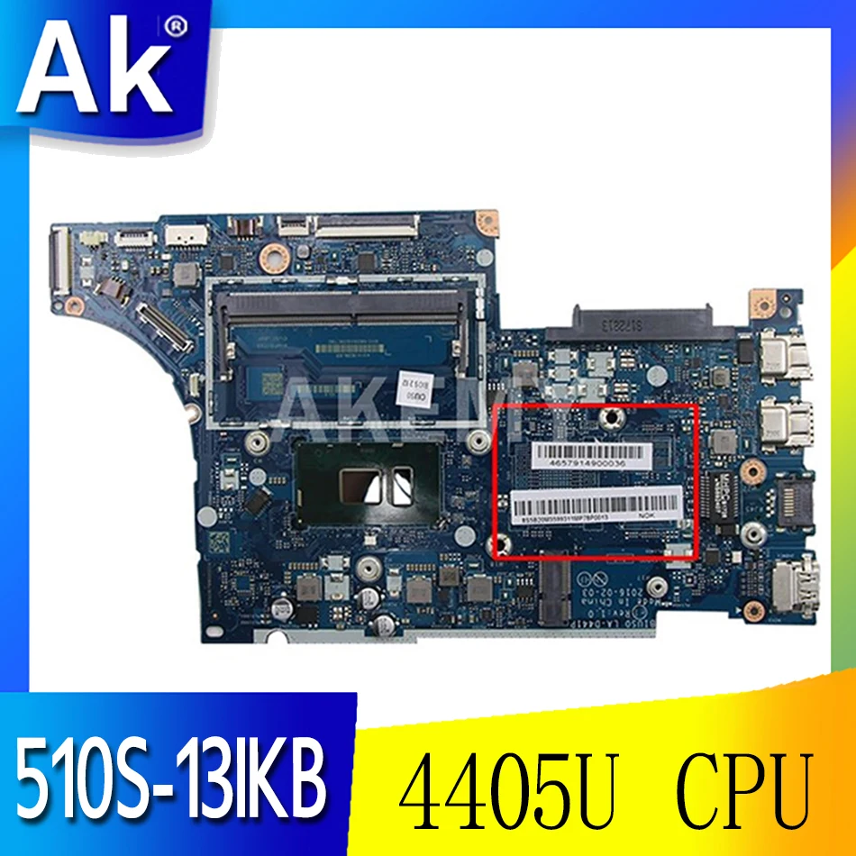 

Новинка, материнская плата для Lenovo 510S-13IKB, модель 510S-13ISK, Встроенная Материнская плата SR2EX 4405U, процессор 100%, отличная работа