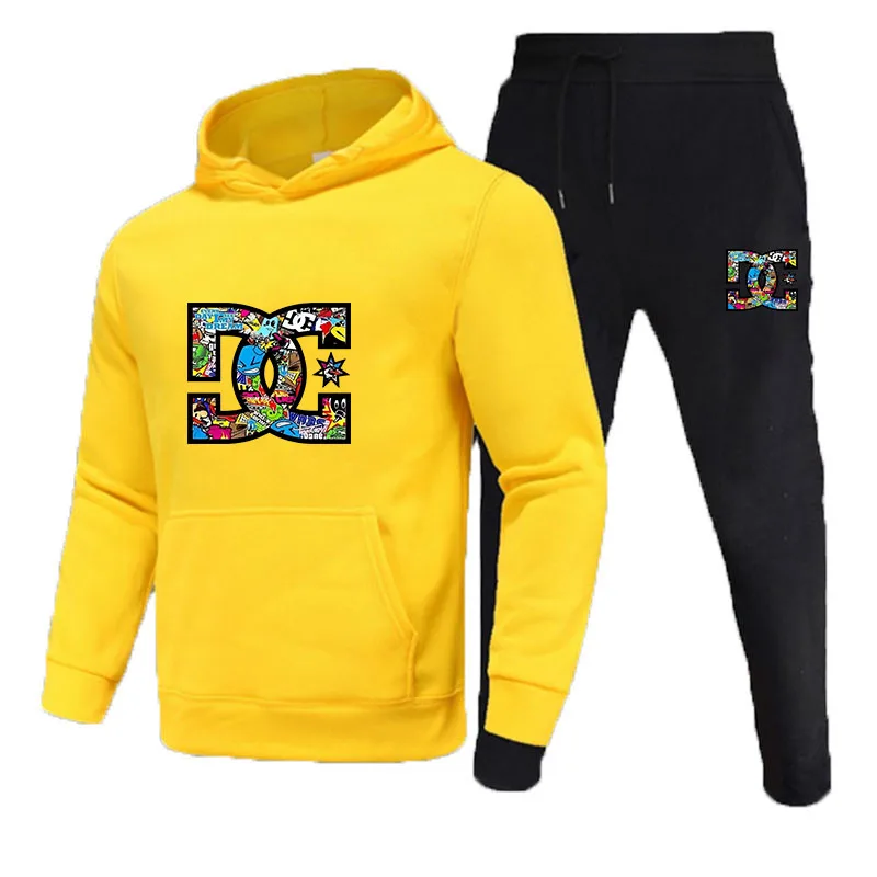 

Мужской спортивный костюм из двух предметов, толстовка с капюшоном и спортивные штаны