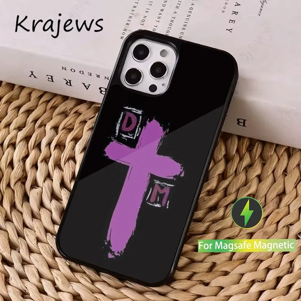 D-Depeche Mode Rock-S Band Phone Case For iPhone 16 15 14 13 12 11 Pro Max Plus Mini Magsafe Magnetic Wireless Charging