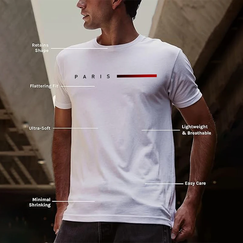 Футболки из чистого хлопка 230 гм мужские высококачественные футболки с принтом