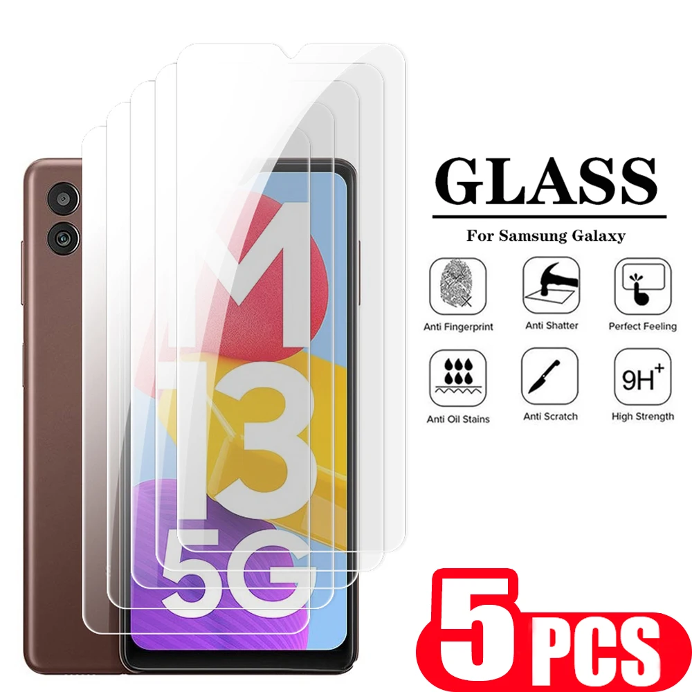 

5Pcs 9H protective film For Samsung Galaxy M02 M02S M12 M13 M14 5G M22 M23 M31 M32 M33 F14 M30 M30S M21 M21S M42 Tempered Glass