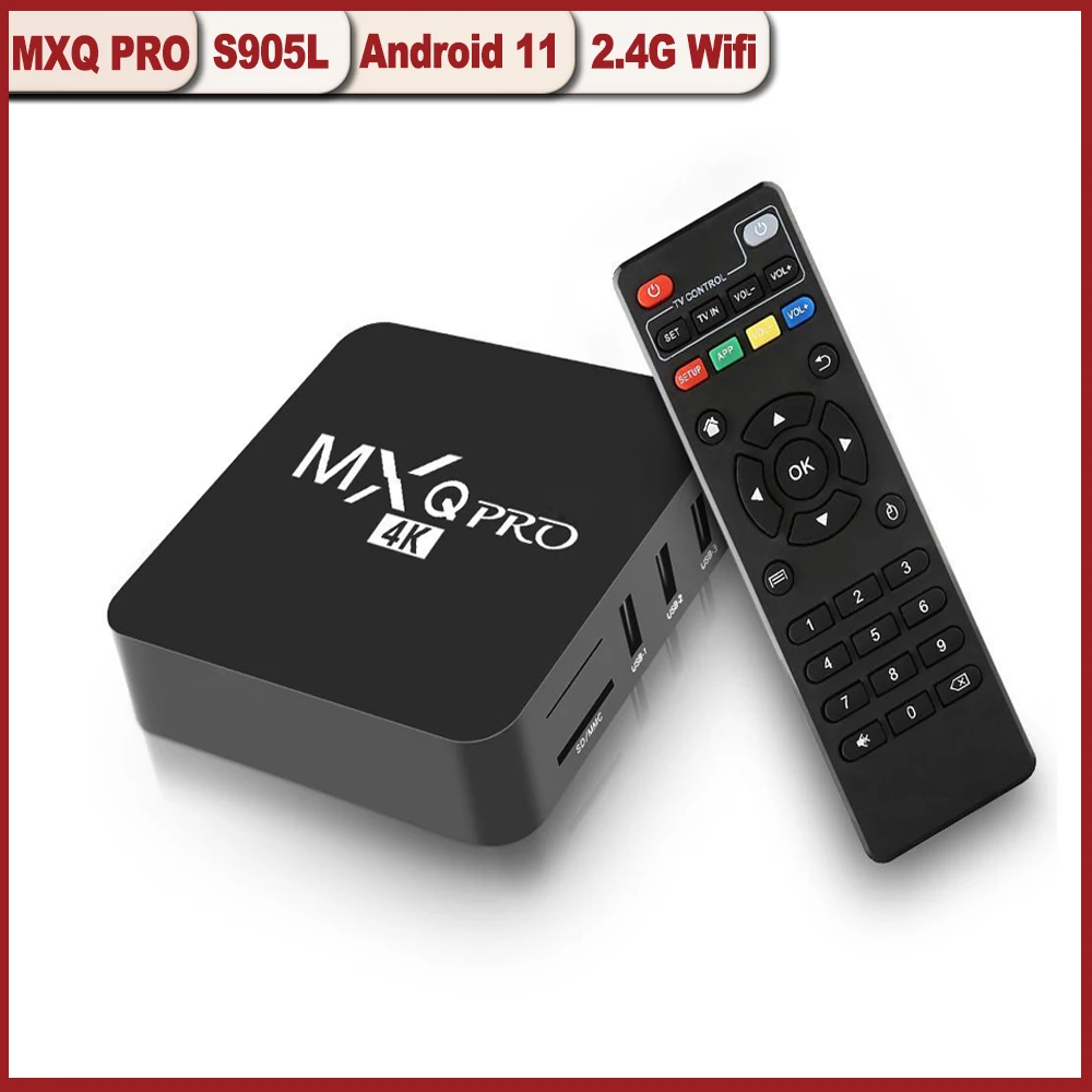MXQ Pro Smart TV Box S905L Четырехъядерный 4k HD 3D 2 4G WiFi Media Player Set Top |