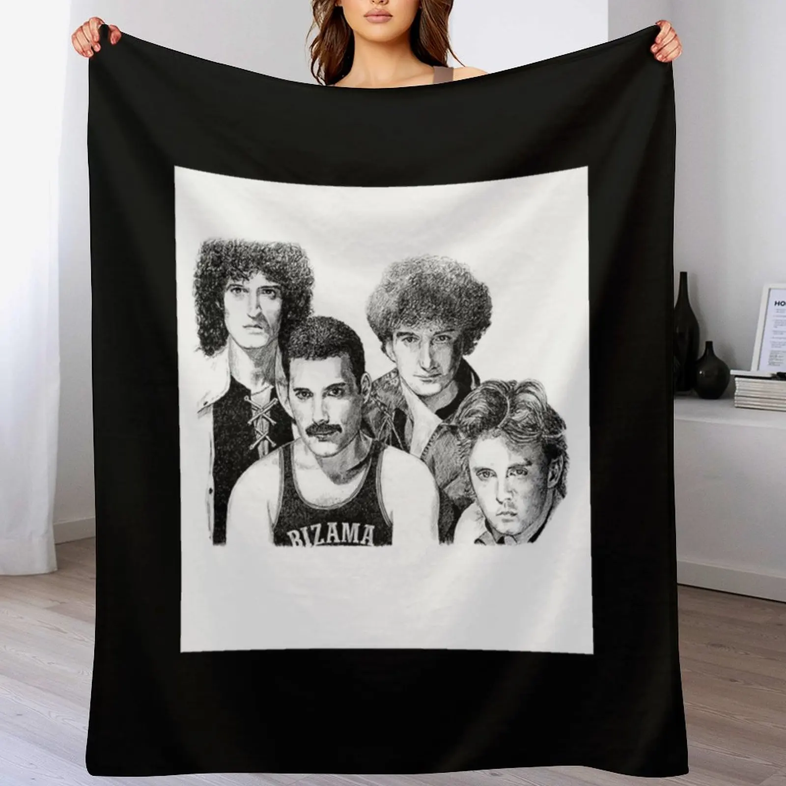 Группа футболок белая футболка группы queen _ от quardo плед одеяло фланелевые одеяла