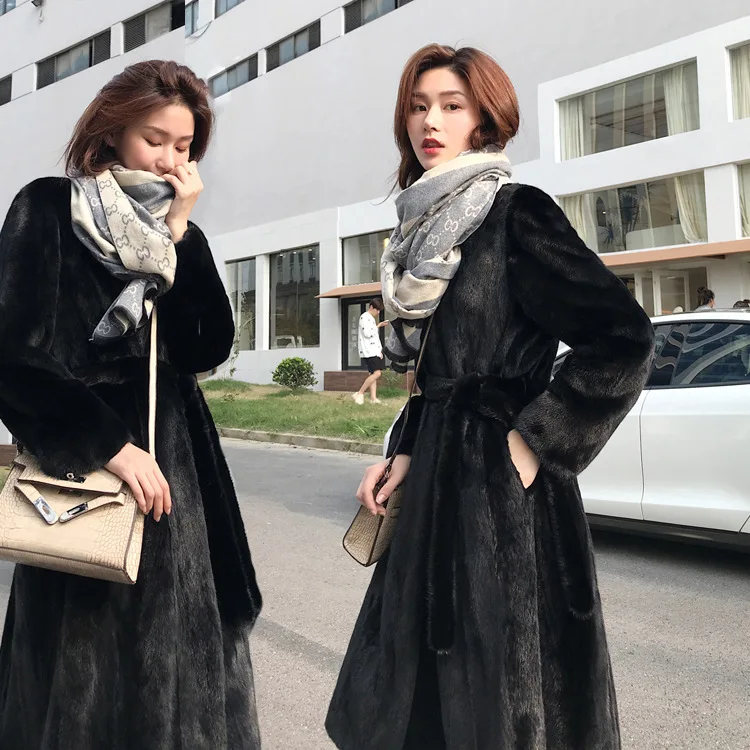 Berserk Coats Woman Winter 2022 Women Jacket Fur Thick Winter Office Lady Other Fur Yes Real Fur Female Fur Coat