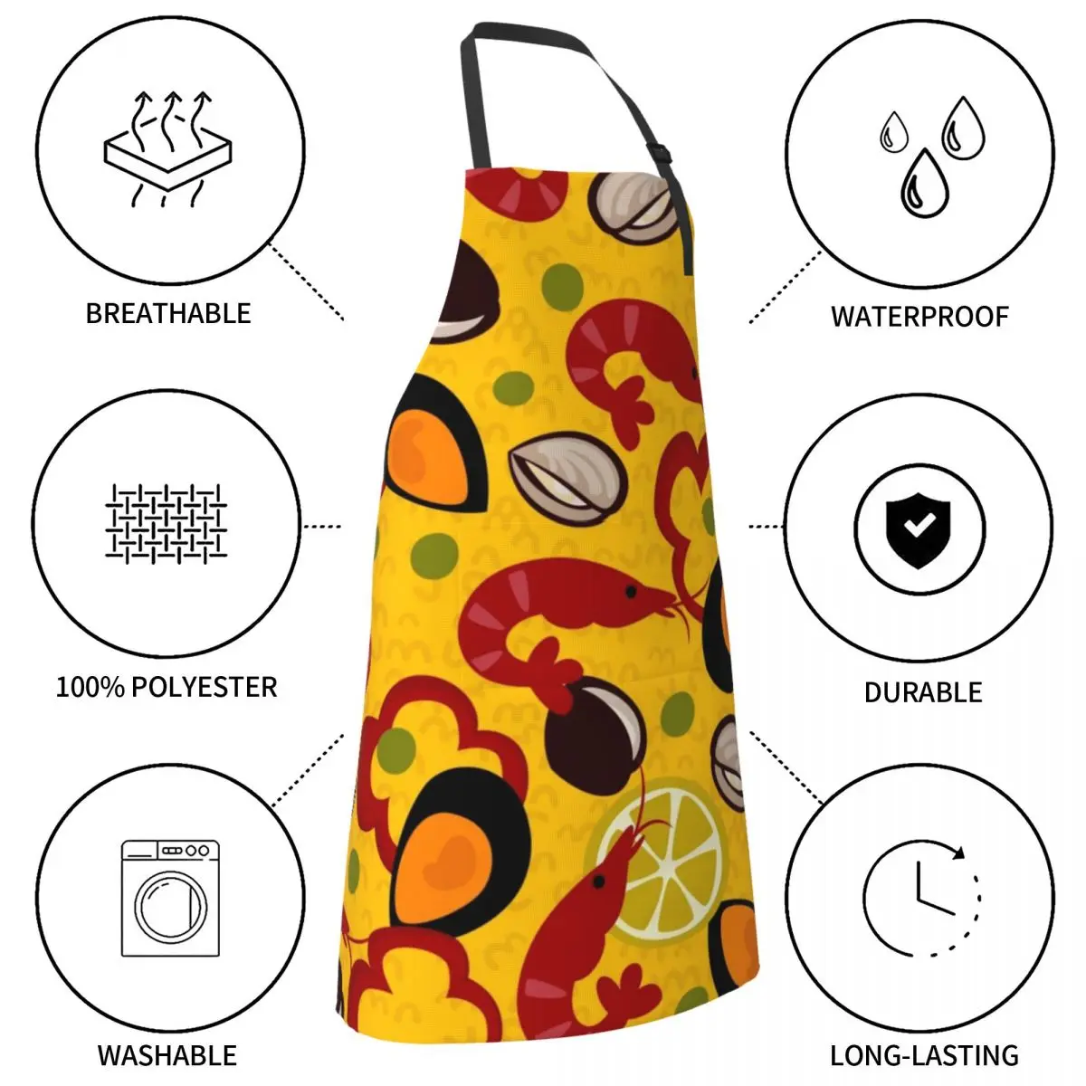 Фартук Paella кухонная ручка для планшетов