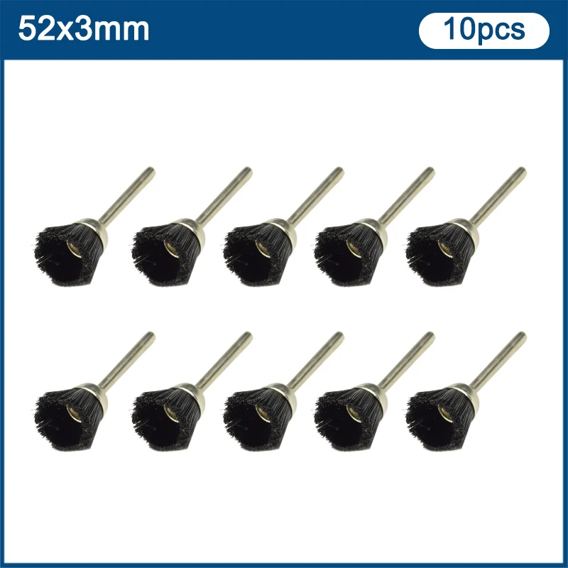 

CMCP нейлоновые колесные щетки 3,0 мм хвостовик нейлоновая проволочная щетка набор полировальная щетка вращающийся инструмент Аксессуары для вращающегося инструмента Dremel