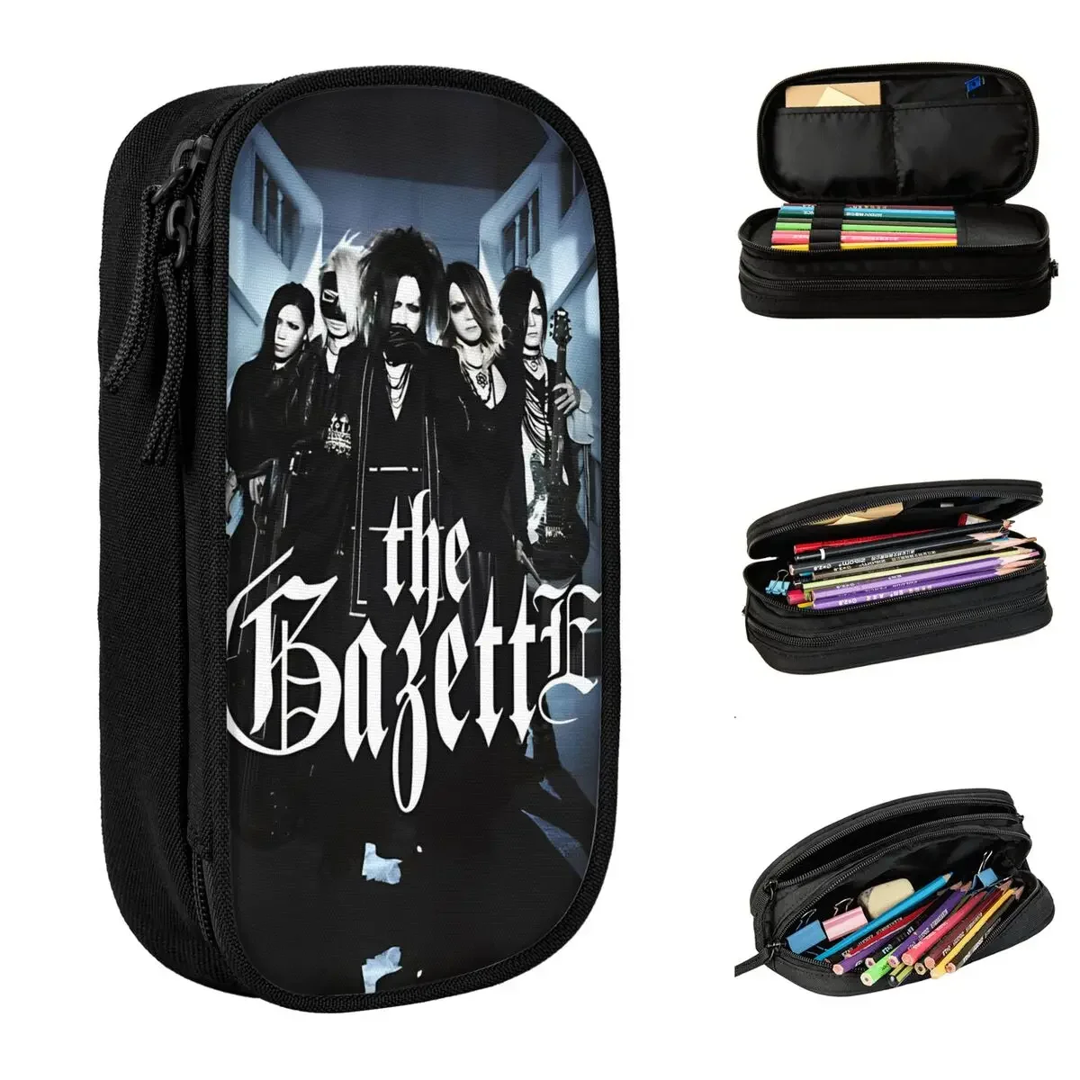 Пеналы в японском стиле с надписью Rock The Gazette держатель для ручек Детская