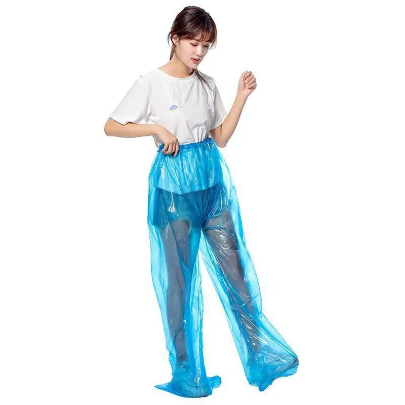 

Плащ и брюки одноразовые унисекс, дождевик с разрезом и защитой от брызг, уличные штаны для рыбалки и ног, переносное пончо, 1-5 шт.