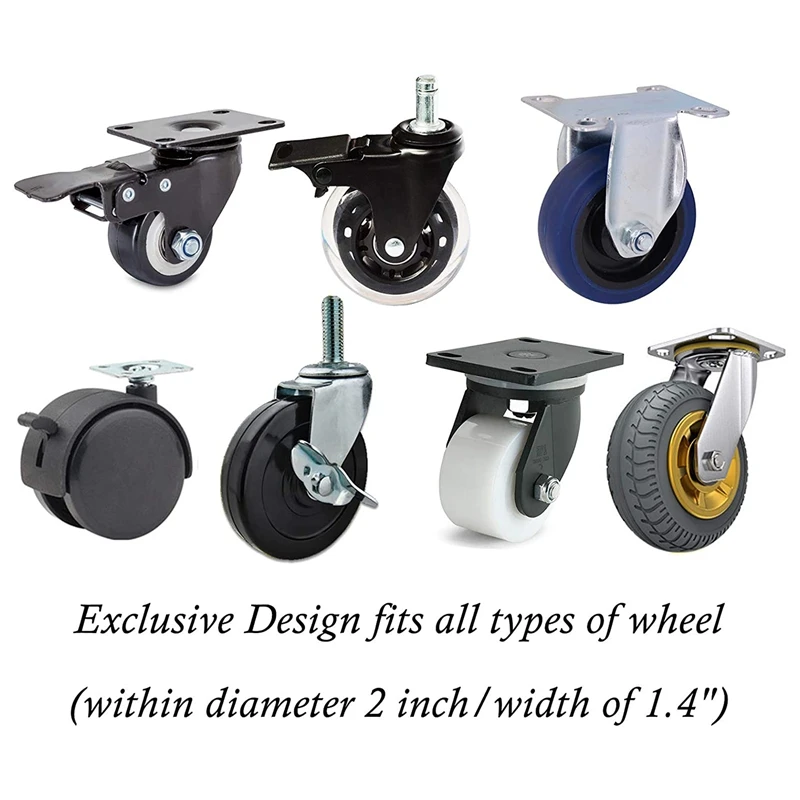 Акция! Стопперы для мебели 4 шт. колесные колпачки подходят всех пола и колес