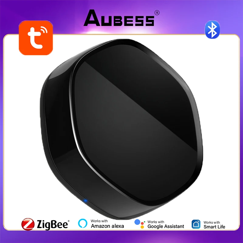 

Беспроводной ИК-пульт дистанционного управления Aubess ZigBee 3,0, Bluetooth, многорежимный шлюз, Wi-Fi, умный дом, мост, работает с Alexa Google Home