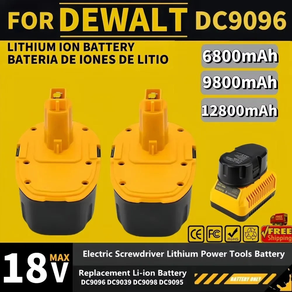 Для Dewalt 6 8/9 8/12 8 Ач аккумулятор для электроинструмента 18 В с DeWalt DC9096 DE9039 DE9095 DW9098 DW9096