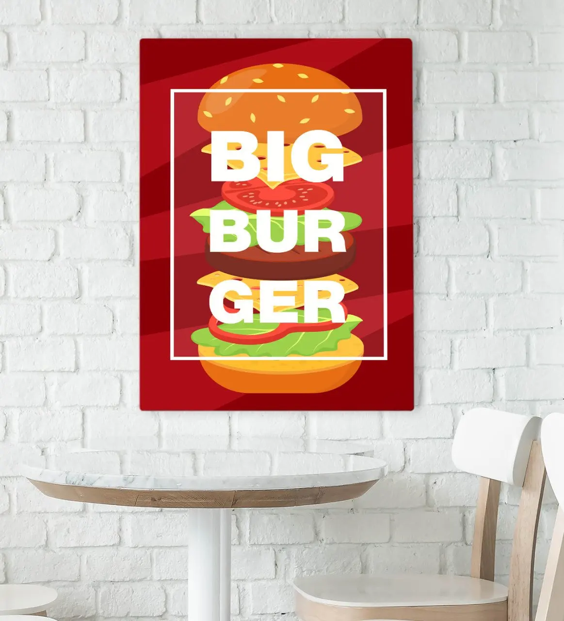 

BK Подарочный холщовый стол для кафе, бара и ресторана konsepli 70x100cm-93