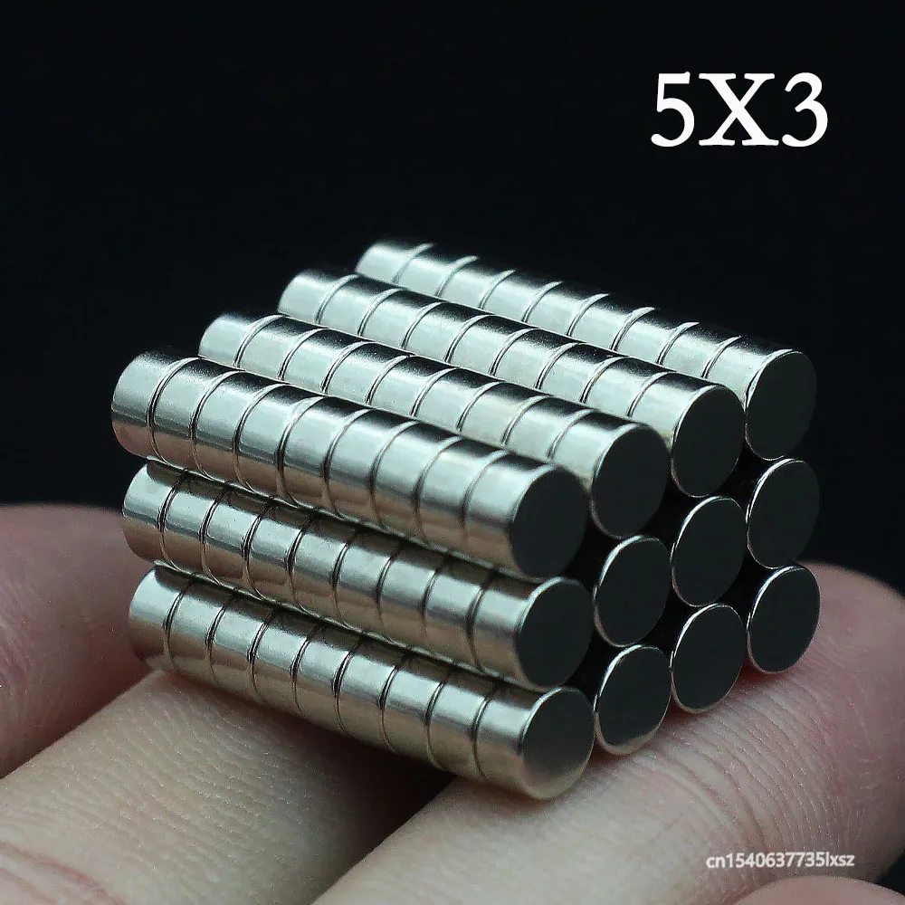 

20/30/50/80/100 Pcs 5x3 Neodymium Magnet 5mm x 3mm N35 NdFeB Round Super Powerful Strong Permanent Magnetic imanes Disc 5*3