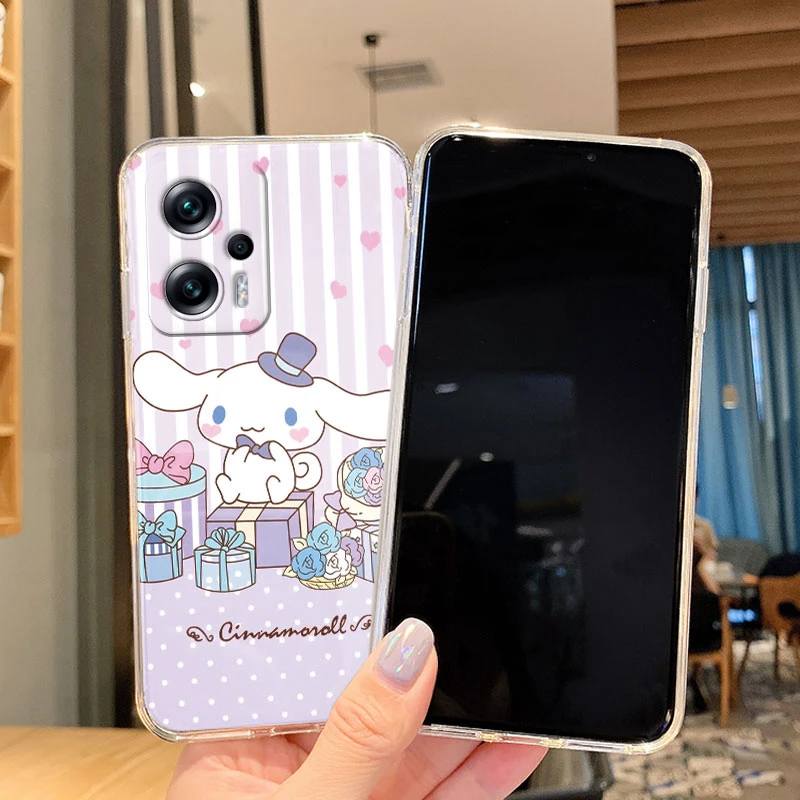 Милый чехол Kuromi Hello Kitty для Poco X4 GT PocoX4 X 4 мультяшный мягкий прозрачный телефона Xiaomi