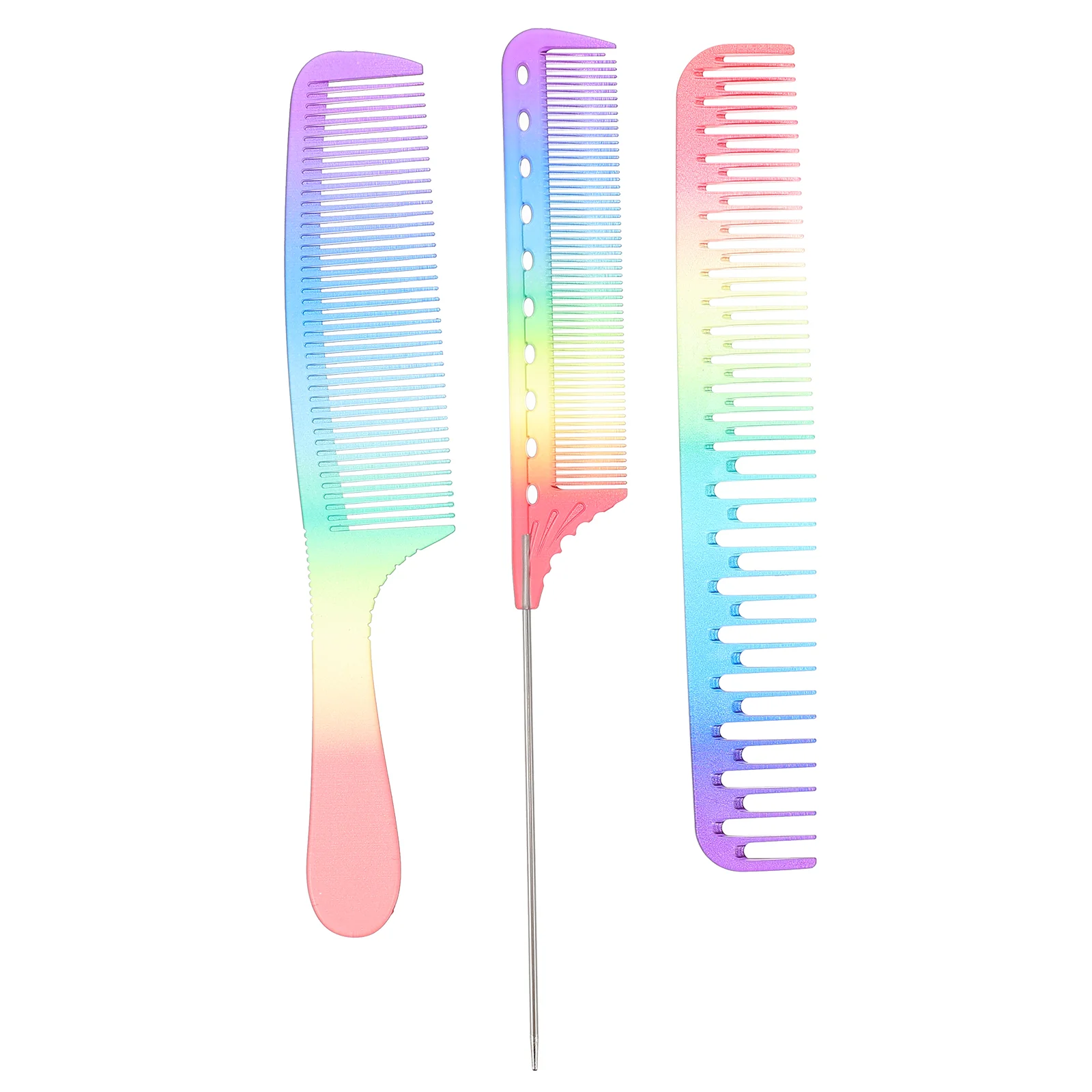 

Comb Hair Combs Styling Hairdressing Salon Teasingfine Detangling Tail Travel Static Portablecutting Parting Rat Professional