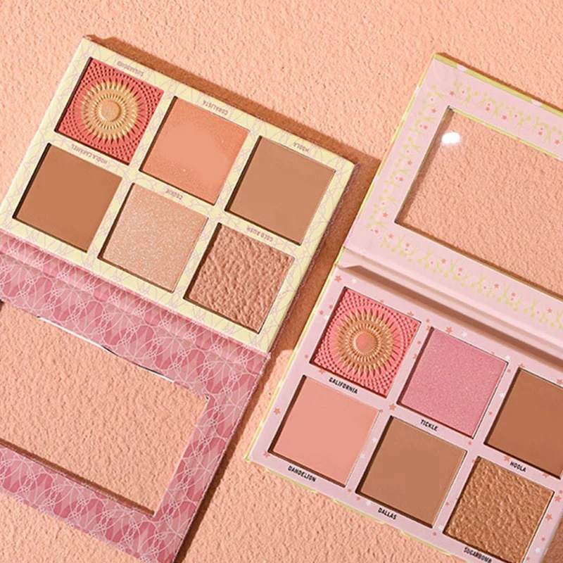 HUDAMOJI Румяна Палитра силуэт Макияж с высоким блеском 3-мерное Контурирование и