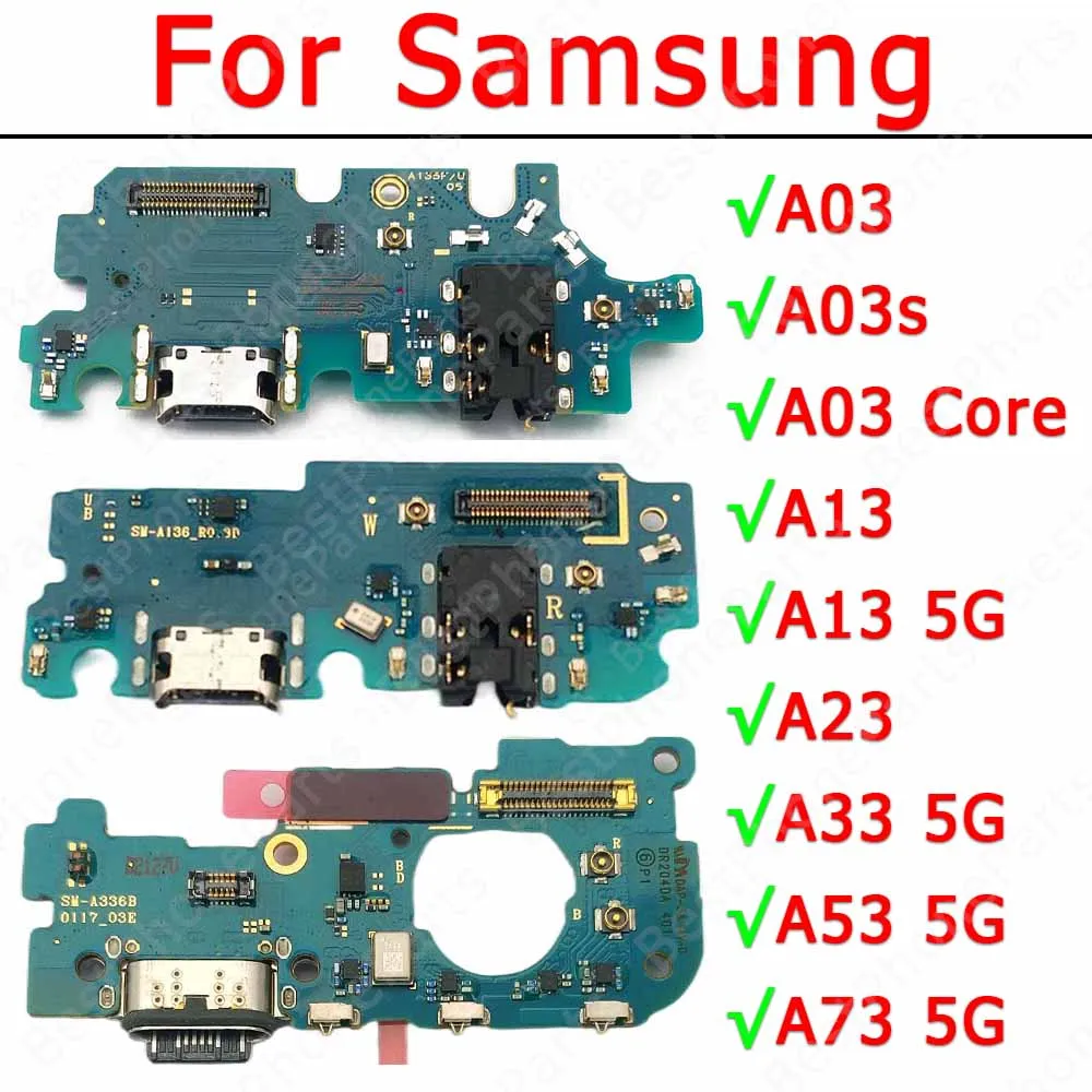 Плата зарядного устройства, для Samsung Galaxy A13, A23, A33, A53, A73, 5G, A03 Core, A03s, с разъемом Usb