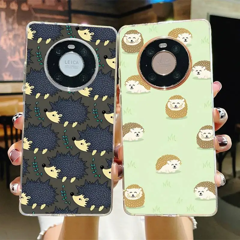 

Kawaii Hedgehog Phone Case for Samsung S21 A10 for Redmi Note 7 9 for Huawei P30Pro Honor 8X 10i cover