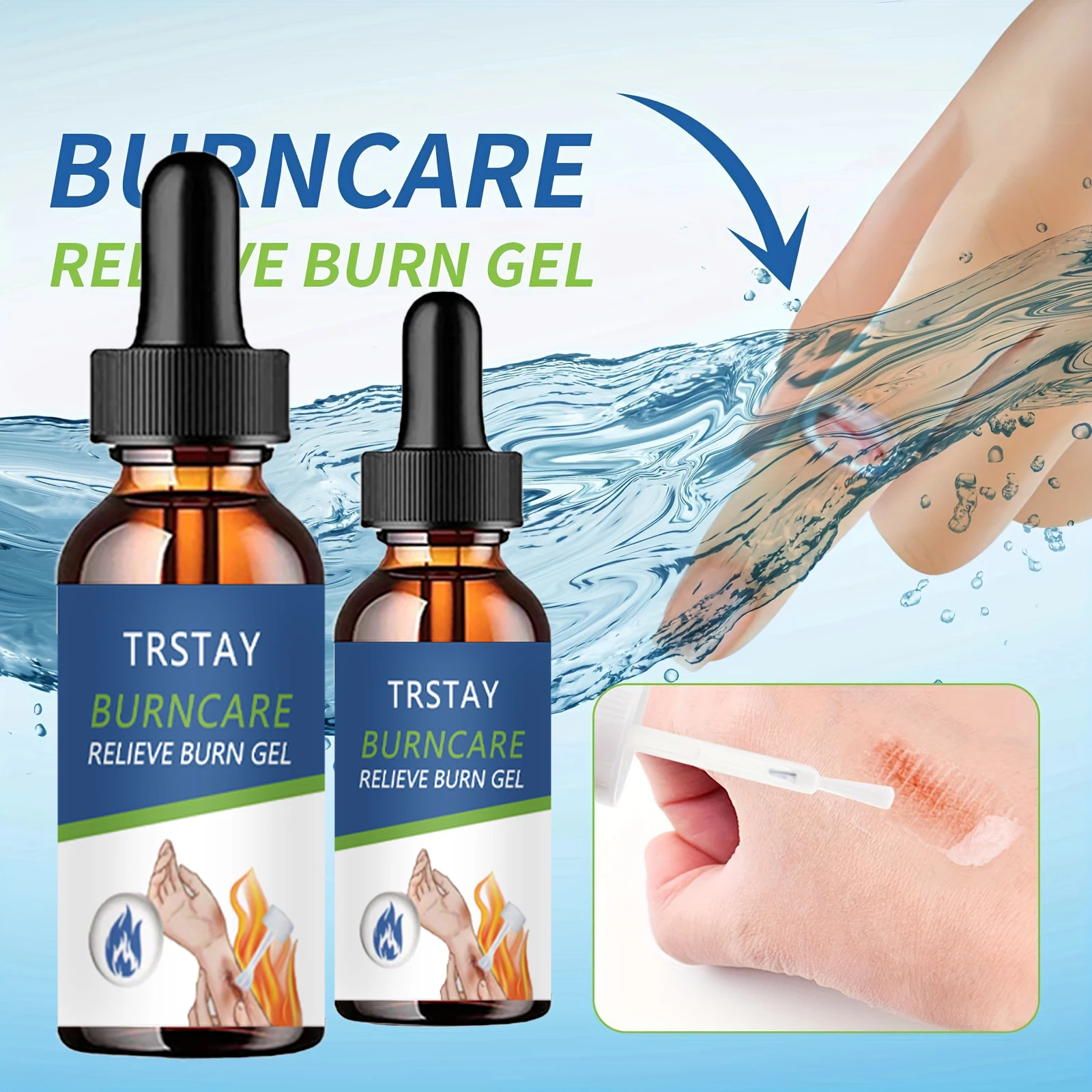 Снимает ожоги гель от красноты лица