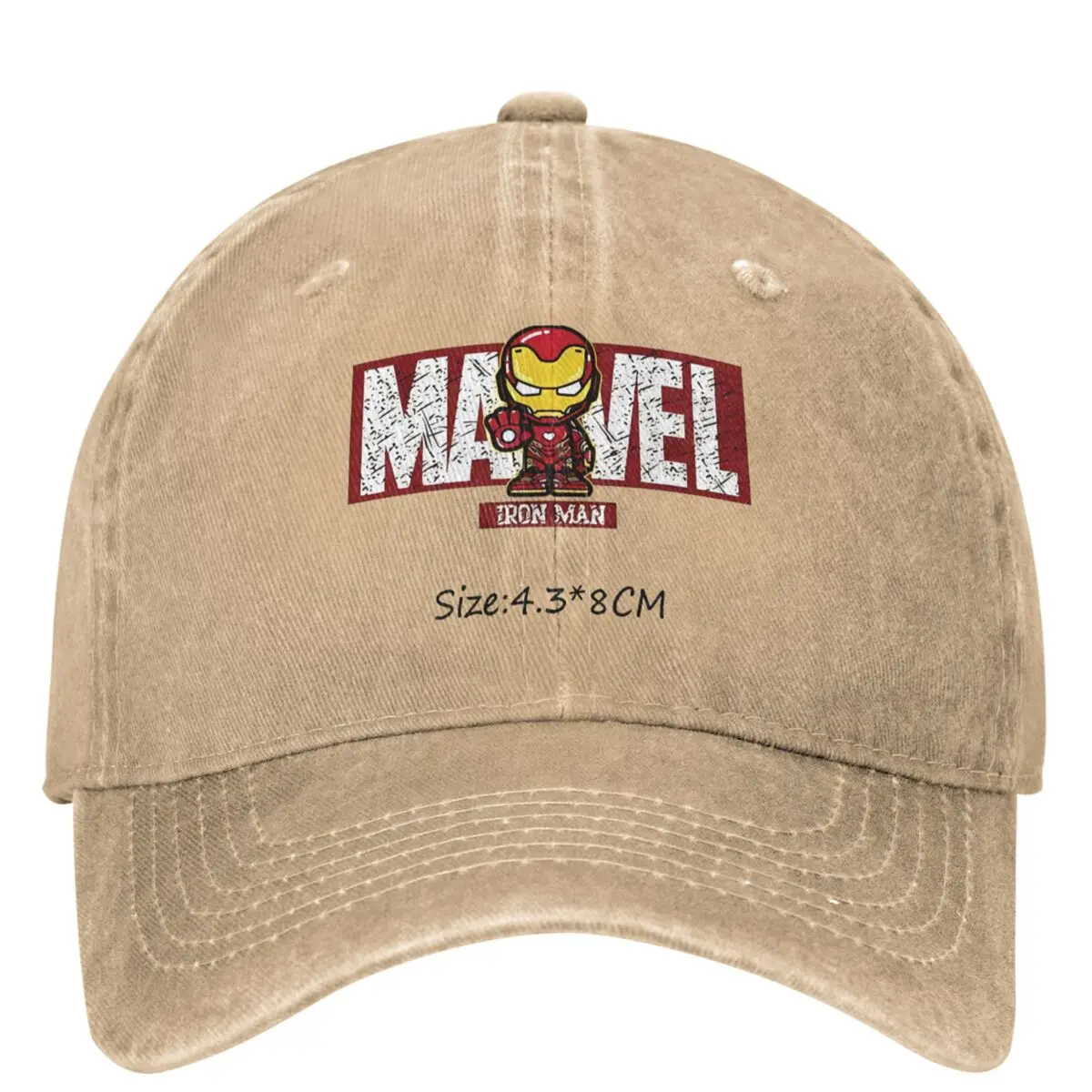 Бейсбольная кепка с логотипом Marvel Мстители Железный человек уличный стиль пара