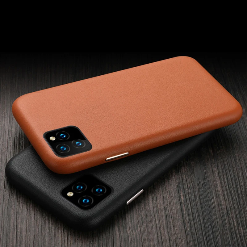 Роскошный винтажный мягкий чехол из натуральной кожи для iPhone 7 8 Plus XR XS MAX 11 Pro Max