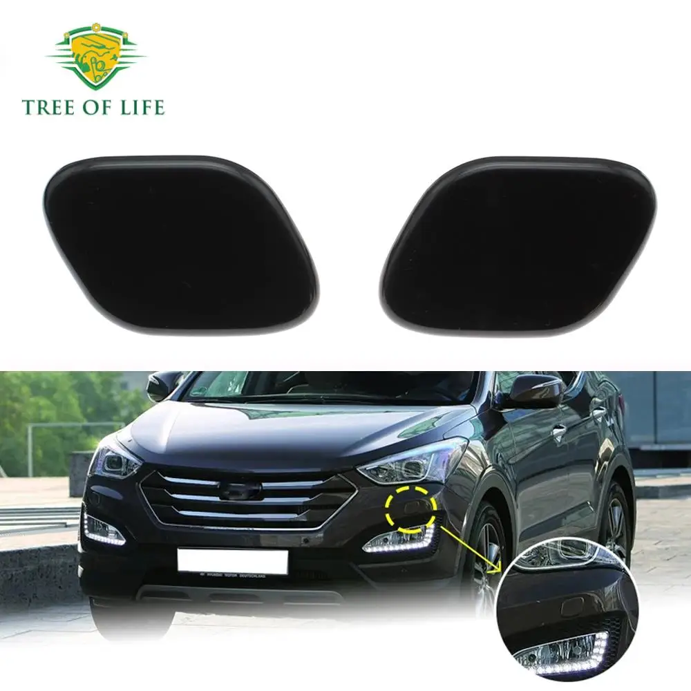

Для Hyundai Santa Fe III 2013 2014 2015 2016, передняя правая и левая насадка для омывателя фар, насос-распылитель для очистки фар, привод