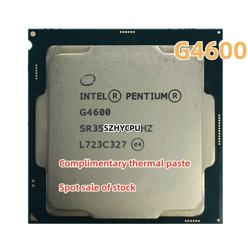 

Бесплатная доставка, процессор Intel Pentium G4600 CPU LGA 1151-land FC-LGA 14 нанометров, двухъядерный процессор