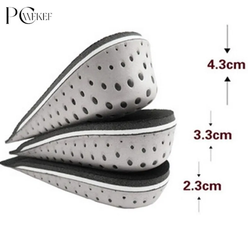 

Men Women Memory Foam Increase Height High Half Insoles Shoe Inserts Increased Height Insole Pads 2.3-4.3cm Height