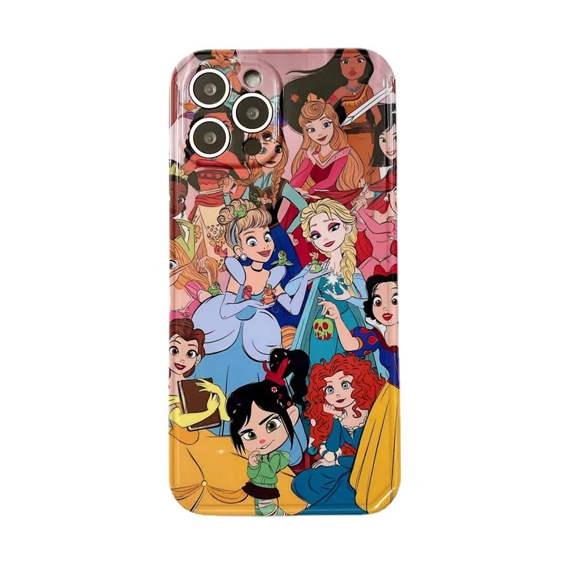 

Colorful Cartoon Princess Phone Case Cover for IPhone 7 8 Plus 11 12 13 Pro X XR XS Max Shockproof Cases for IPhone 13 Case