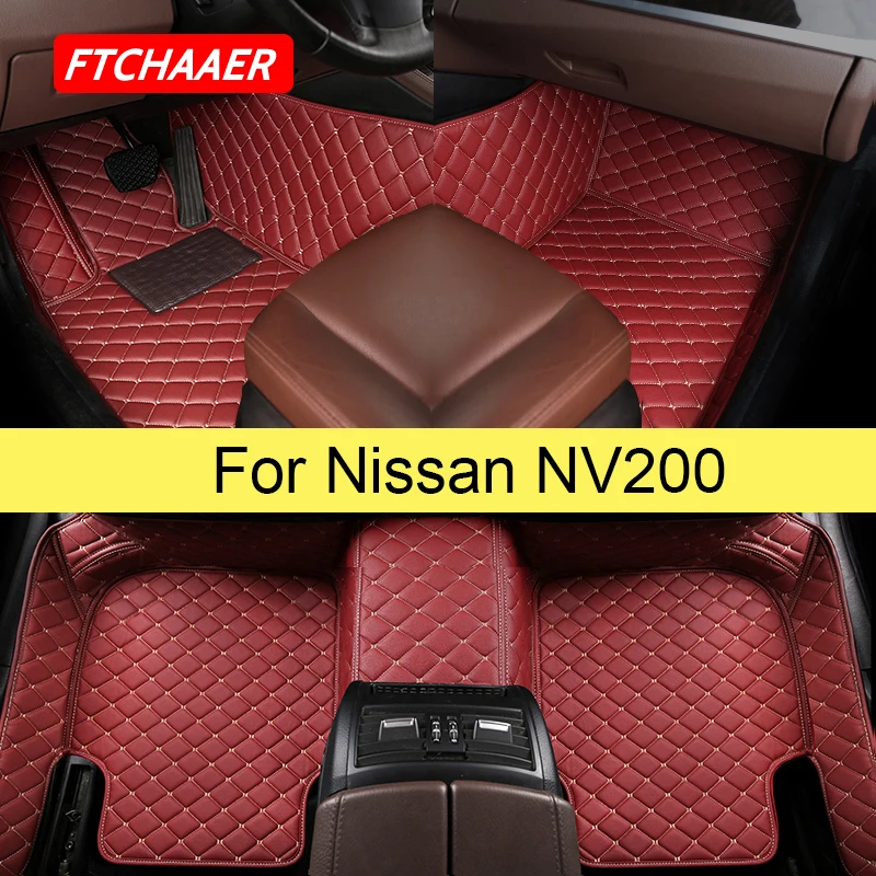 

FTCHAAER Car Floor Mats For Nissan NV200 Foot Coche Accessories Auto Carpets