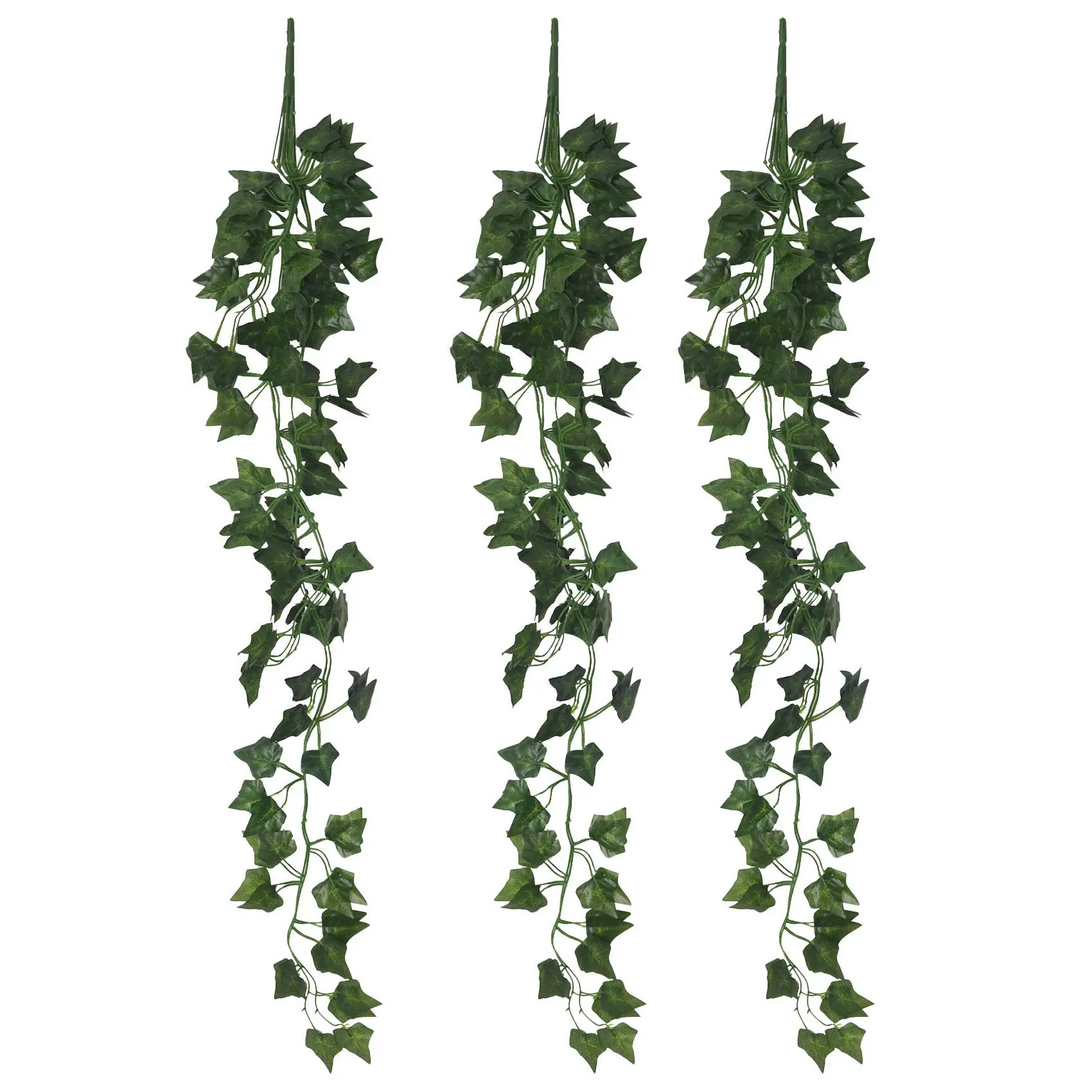 

Искусственные подвесные Плющ лоза, 3 шт., 2,95 футов, искусственные Подвесные Растения, зелень на стену для дома, улицы, сада