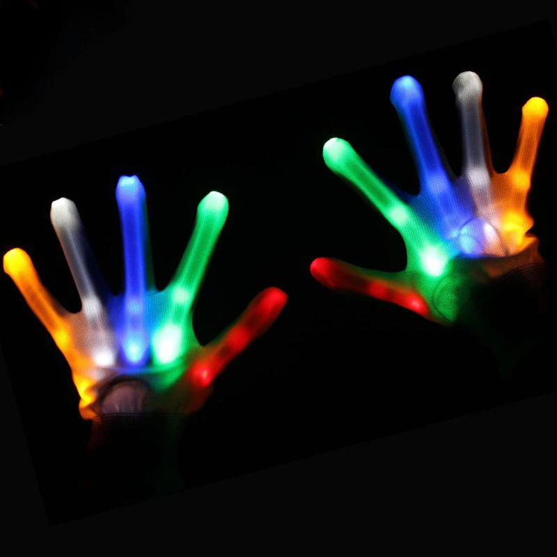 

Halloween Ghost Festival Skeleton Glow Gloves Bar Party LED Gloves Ghost Claw Glitter Leuchtrekquisiten Decorative Gloves