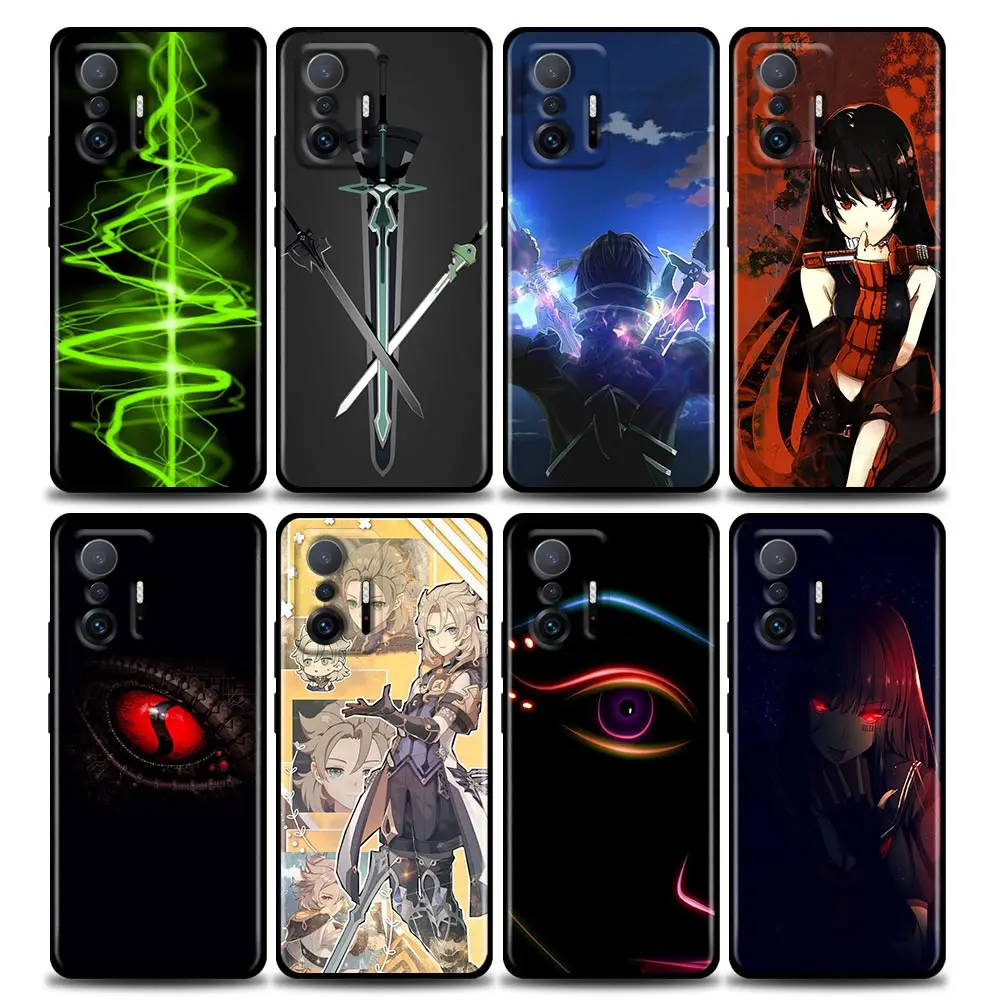 

Phone Case for Xiaomi Mi 12 11i 11 11X 11T Poco X3 NFC M3 Pro F3 GT M4 Case Soft Silicone Cover Albedo Genshin Game