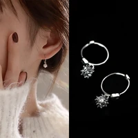 shine geometry earrings 925 silver stud earrings 2022 women jewelry luxury wedding party gifts korean fashion accessories