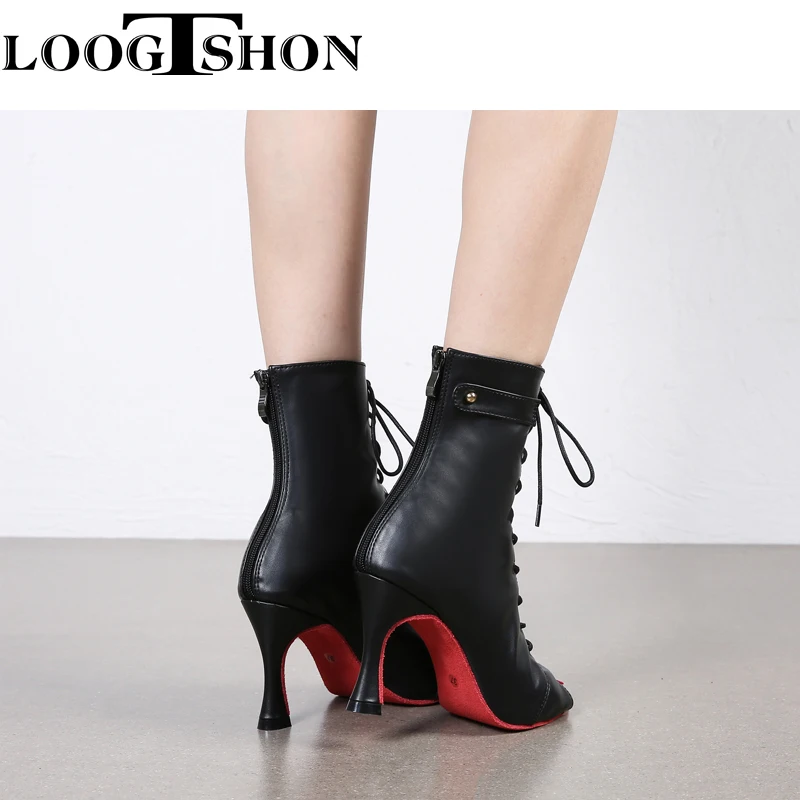 Фото Bottes черные на высокие женские каблуки, Длинные ласты, обувь для танцев, сексуальная, сальса и Танго №2