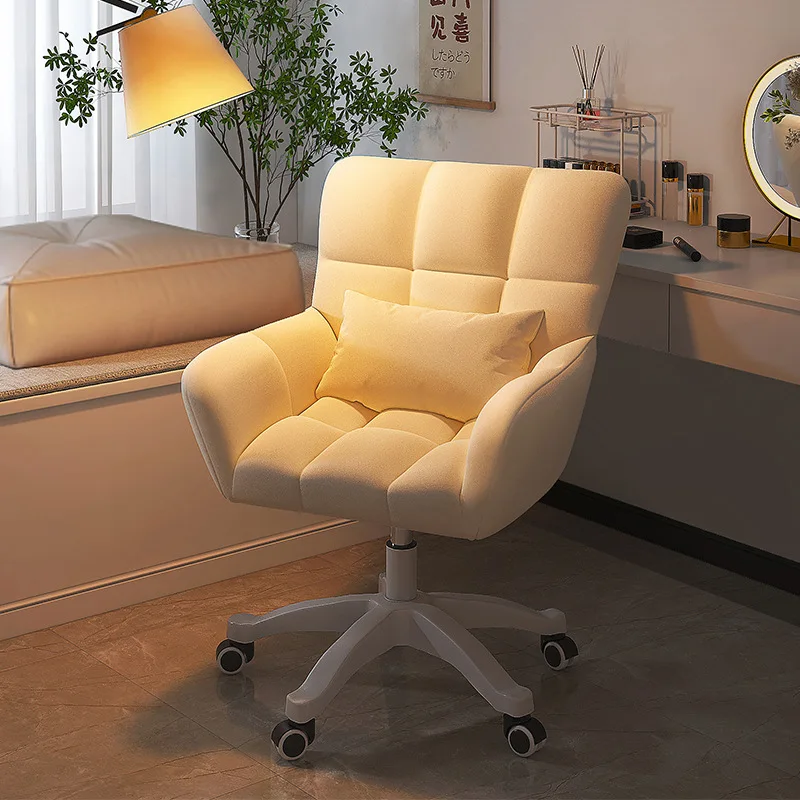 

Gaming Back Office Chair Wheels Glides Luxury Girls Office Chair Study Comfy Home Sillas De Oficina Furniture Decoration