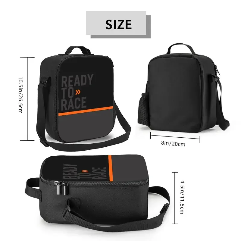 Изолированная сумка-тоут с логотипом Ready To Race для гоночного спорта