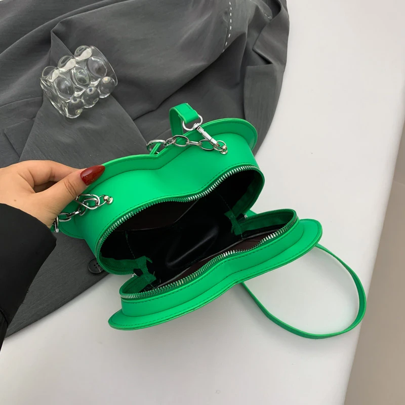 Милая сумка в форме сердца летняя Женская мини через плечо кошелек модная